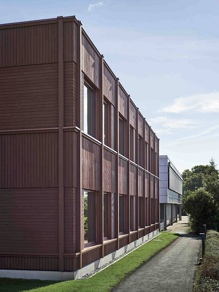 Schulhaus Oberdorf SOTektonik Holzfassade